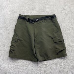 Y2K Avia Cargo Shorts Tech Work Utility Mens XL Military Green CoolMax Blend